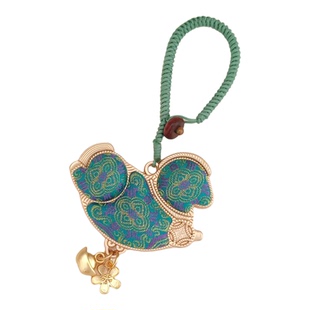 晓艾手作马上有钱小马包挂非遗宋锦项链马年原创宋锦挂件diy项链