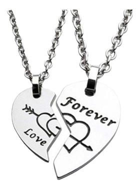 时尚风男女款钨金情侣吊坠