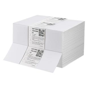 力科信折叠三防热敏标签纸100*100*150空白一联单快递打印纸E邮宝邮政物流小包速卖通电子面单标签贴纸可定制