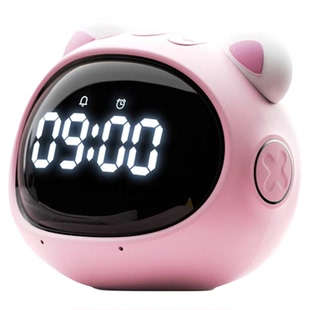 波比熊t9智能闹钟学生专用AI语音定倒计时自律神器多功能时间管家