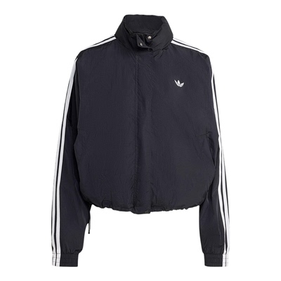 Adidas/阿迪达斯正品三叶草女士运动立领日常三条纹外套JX1451