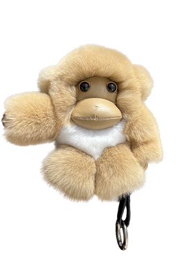 cc皮草可爱小猴子钥匙扣包挂件