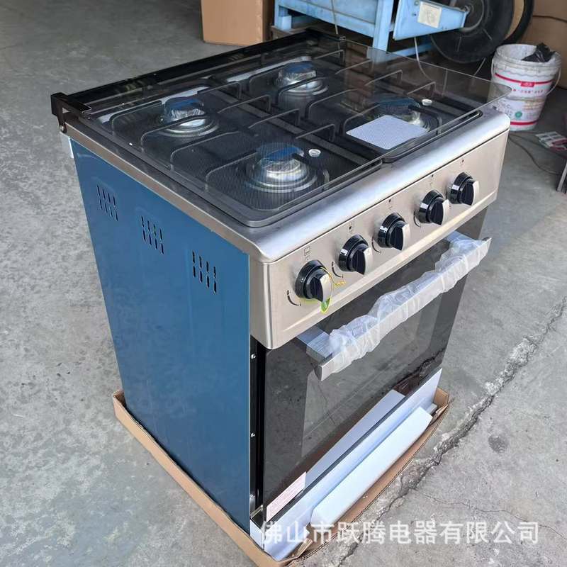 出口外贸4气宽连体烤箱 4gas burner in oven Oven with one grid