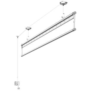 单杆晾衣架升降手摇式单根晒衣架手动阳台顶装家用晾衣杆室内凉衣