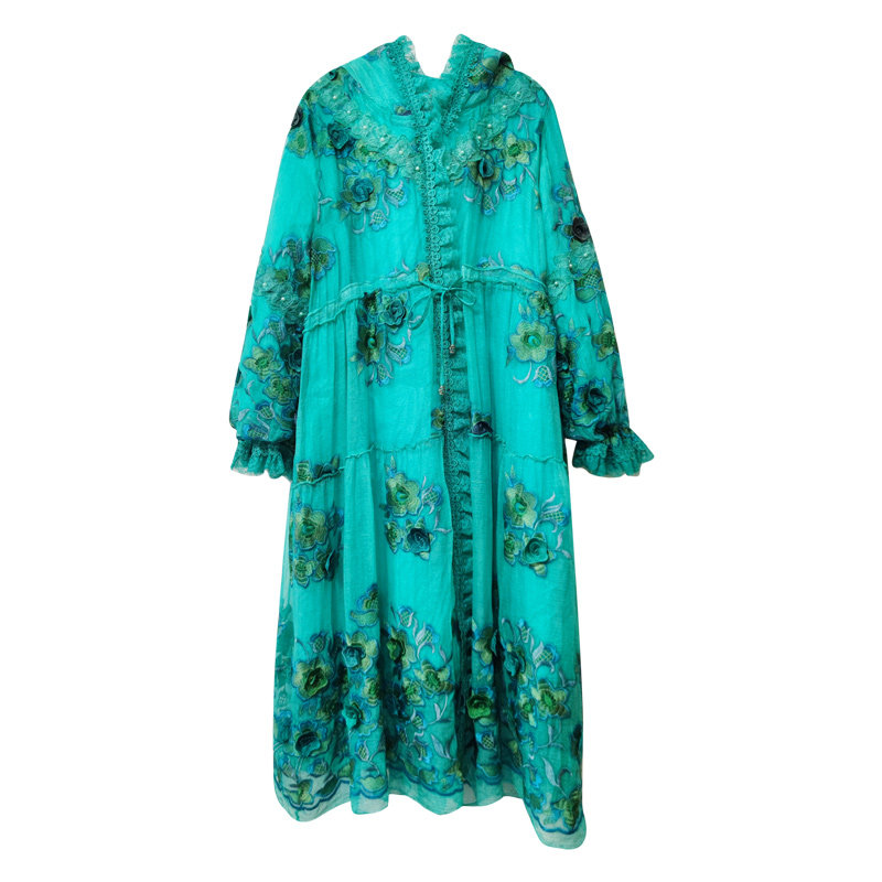 桑蚕丝棉服女连帽收腰显瘦