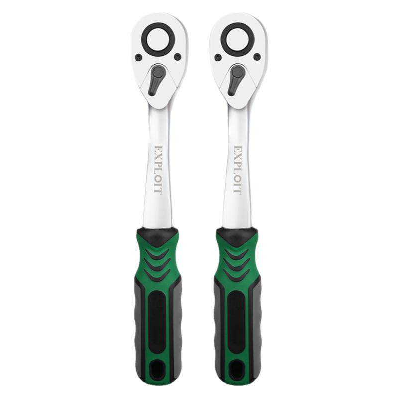 开拓快速棘轮套筒扳手小飞中飞大飞双向72齿工业级外六角套管扳手