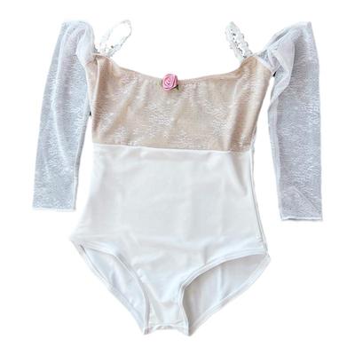 XIAOXIAO芭蕾蕾丝吊带长袖体服