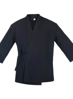 日式料理店黑色厨师工作服