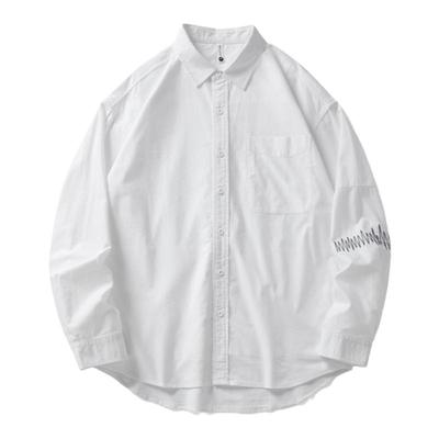 尖领长袖潮宽松衬衫潮牌