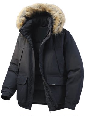 i.t工装毛领羽绒服冬季加厚保暖