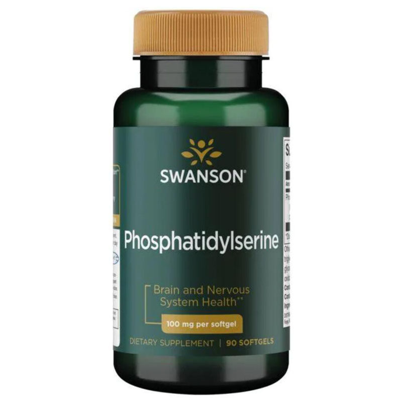 SWANSON磷脂酰丝氨酸PS脑DMAE银杏GPC肌醇认胆碱积雪草知石杉碱甲