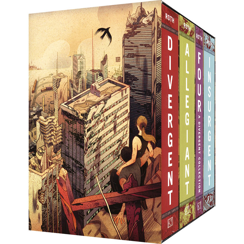 Divergent Anniversary Box Set 分歧者系列4册盒装 十周年纪念版 纽约时报畅销书 儿童英语读物 英文原版进口图书