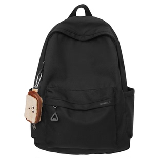 书包初中女生奶油系高颜值女孩黄色青少年高中学生大容量双肩包女