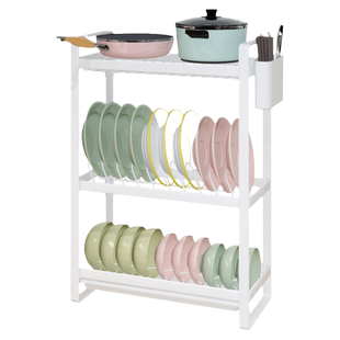 窄款沥水碗架小型水槽台面不锈钢碗碟碗筷碗盘锅具收纳厨房置物架