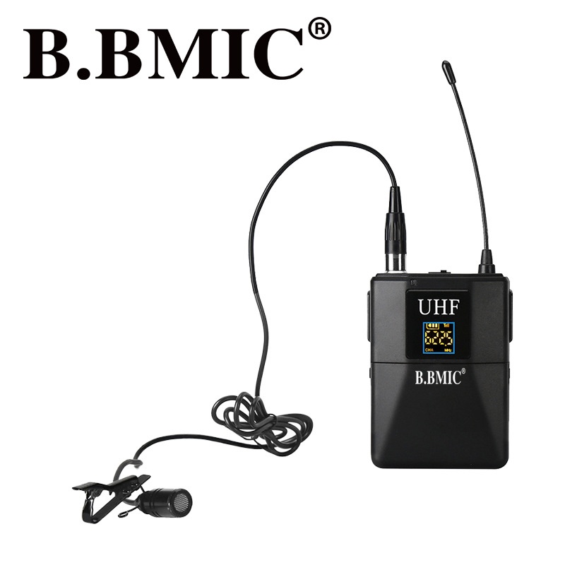 UHF自对频无线麦克风便携式领变频话筒声卡夹扩音器一拖教师麦