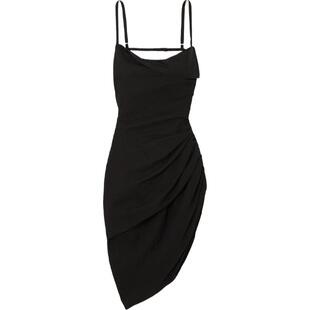 Jacquemus 女士不对称垂坠梭织迷你连衣裙
