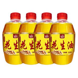 村小瓶装250ml花生油500ml食用油批发古法压榨一级小榨工艺浓香
