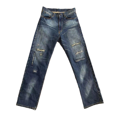 陈冠希牛仔vintage501JEANS赤耳