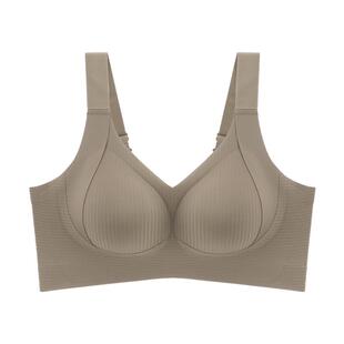 EMMAROSE大码大胸显小光面无痕胸罩防下垂收副乳聚拢上托胖mm文胸