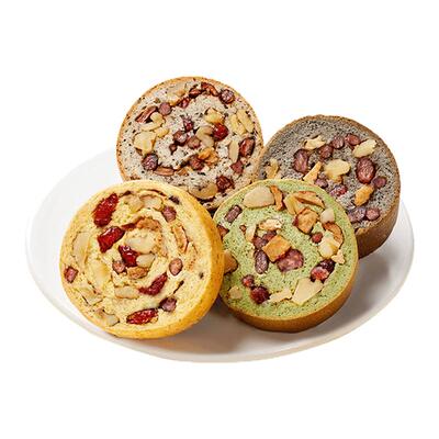 【超有料】45%果仁全麦车轮面包