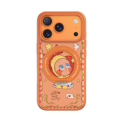 星星人磁吸支架手机壳适用苹果