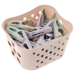 50个塑料夹子晾衣夹家用晾晒衣服的防风单个小固定衣架袜夹晒被子