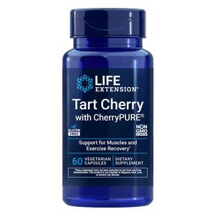 美国lifeextension酸樱桃提取物tart cherrypure花青素480mg 60粒
