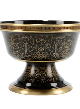 藏村铜民族风水碗圣水杯摆件