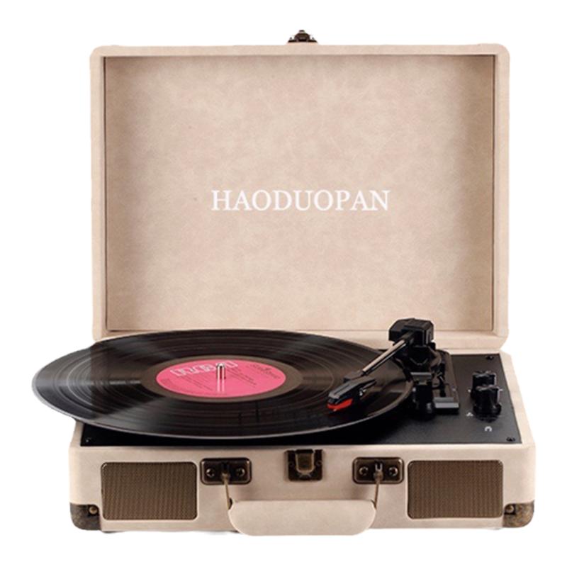 HAODUOPAN复古留声机老式黑胶唱片机胶片蓝牙音响七夕情人节礼物