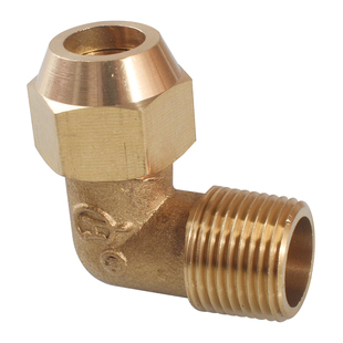 全铜1分2分3分4分外丝扩口直角弯头铜管喇叭口制冷接6/8/10/12mm