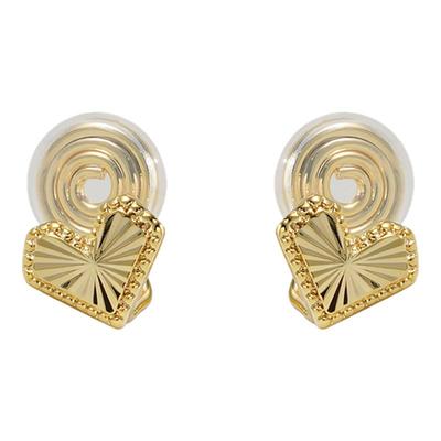 简约浪漫爱心碎冰冰耳环女无耳洞蚊香盘耳夹2025新款时尚高级感饰