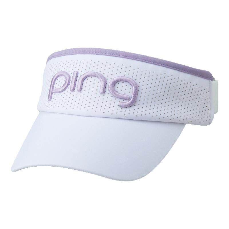 PING【官方正品】高尔夫球帽日系女士高尔夫夹帽无顶遮阳帽可调节