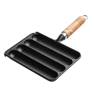 铸铁烤肠锅家用烤肠神器烤年糕烤羊肉串烤面筋烤肠模具户外烤肠盘