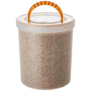 圆形带盖密封米桶家用塑料防潮10斤装大米缸大面粉防虫储米箱5kg