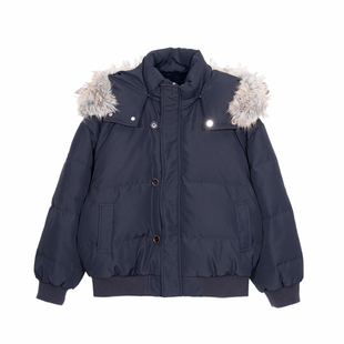 Hualun座山雕连帽羽绒服冬季男款2025超火男士高级感加厚外套冬装