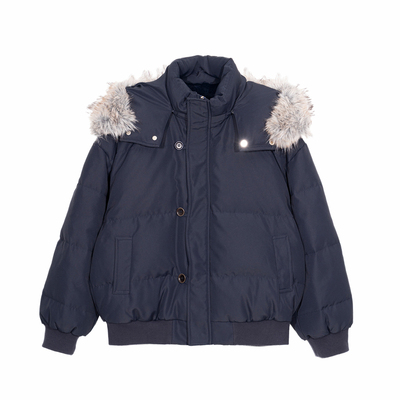 Hualun座山雕连帽羽绒服冬季