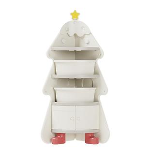 英禾转角置物架书架儿童玩具收纳柜圣诞树客厅卧室多层圣诞礼物