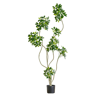 鸭脚木大型仿真绿植盆栽高端轻奢室内客厅高级仿生植物落地装饰花