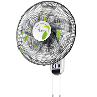 Midea美的商家用挂墙上的电风扇挂壁式摇头大风力牛角扇叶工业扇