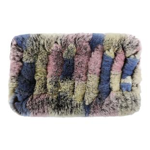 兔毛围脖脖套女冬季毛领子真毛护颈小围脖潮流时尚獭兔皮草围巾