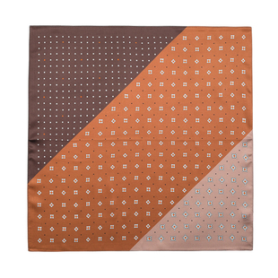 阿美咔叽丝巾男士小方巾佩斯利纹英伦领巾腰果花小围巾美式复古