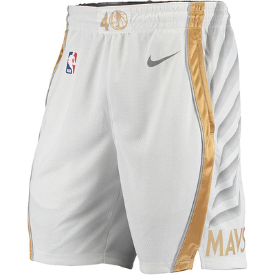 Nike/耐克正品20-21赛季独行侠队男子运动拼色短裤CN1969-100