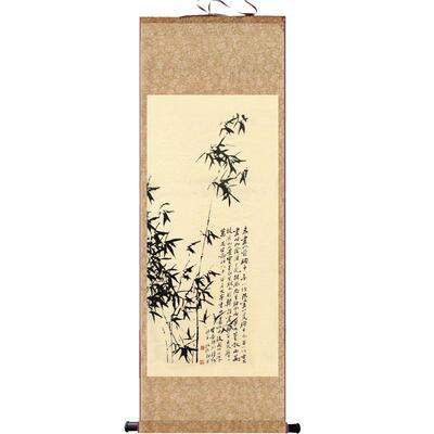 郑板桥竹子仿古风酒店名家字画