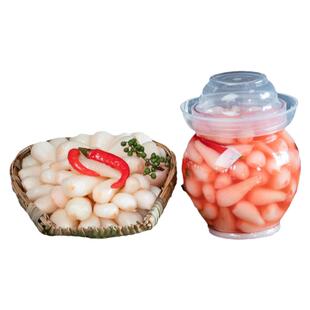 四川泡菜酸辣藠头农家老母水腌制茭头泡辣椒新鲜酸辣萝卜荞头即食