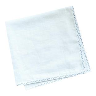 WOOKEN 空气感 纯棉绣花餐巾法式口布纯色花边方巾定制复古美食拍