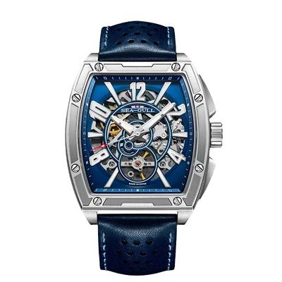 国表海鸥镂空街霸男表自动机械表