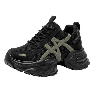 戈美其老爹鞋女2025新款厚底运动鞋小个子增高休闲鞋商场同款女鞋