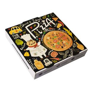 彩印加厚打包盒 pizza盒 匹萨盒 高档比萨盒 通用披萨一次性盒子