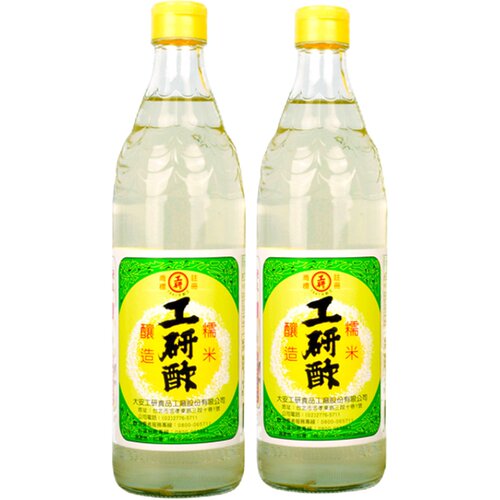 台湾进口工研白醋调味品 香醇糯米醋全素纯素寿司醋纯酿造醋