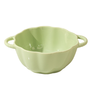 奶油风漂亮汤碗家用2026新款高颜值陶瓷双耳面碗大碗汤盆螺蛳粉碗